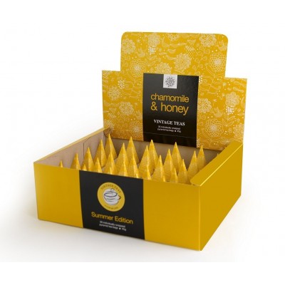 Vintage Teas Heřmánek s medem v pyramidkách 30x2,5g