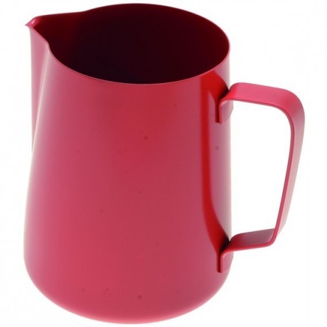 Džezva na zpěnění mléka 0,6 l červená z nerezové oceli 