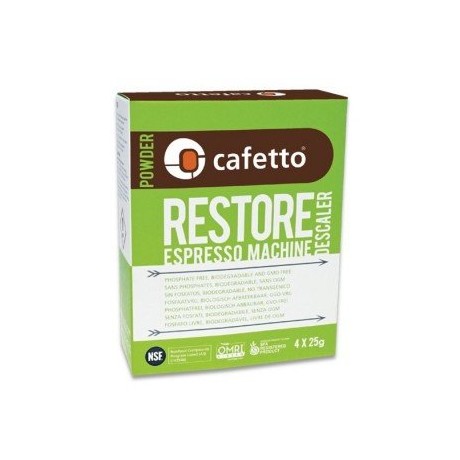 Cafetto Restore Descaler 4x25g - prostředek na odstranění zavápnění