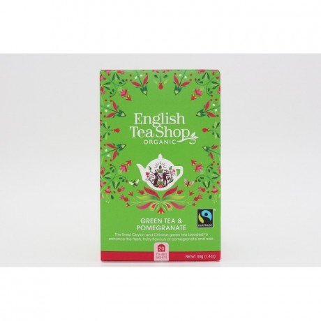 English Tea Shop Zelený čaj s granátovým jablkem Mandala 20 sáčků