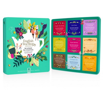 The English Tea Shop Dárková plechová kazeta Zelená 72 sáčků