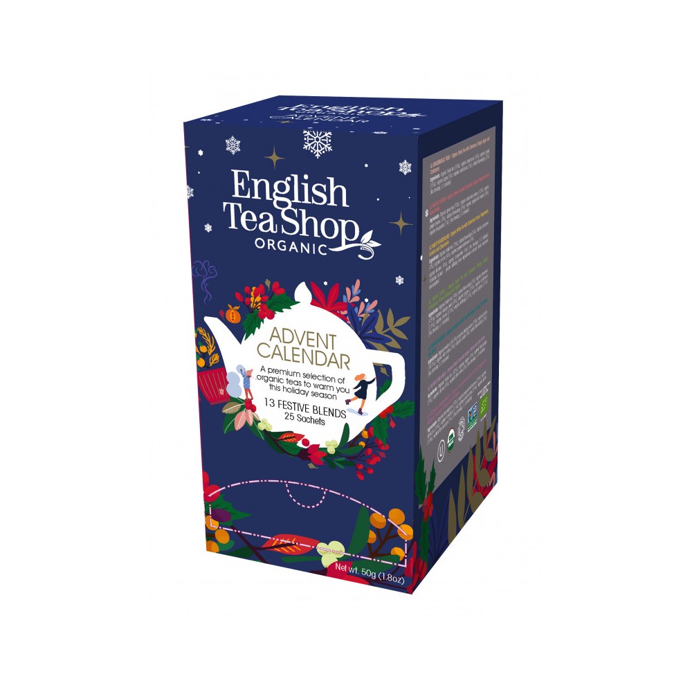 English tea shop Adventní kalendář Modrý v krabičce 25 sáčků