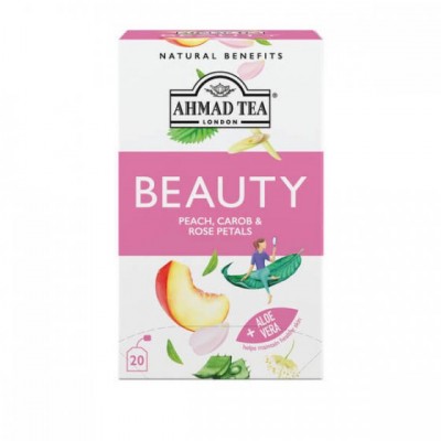 Ahmad Tea Beauty broskev, rohovník a okvětní lístky růže 1,5g x 20 sáčků