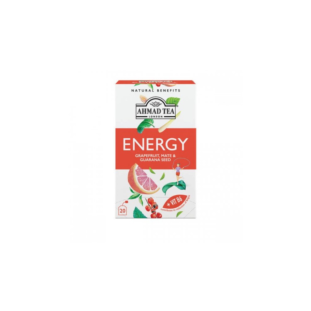 Ahmad Tea ENERGY Grapefruit, Mate a guarana 1,5g x 20 sáčků