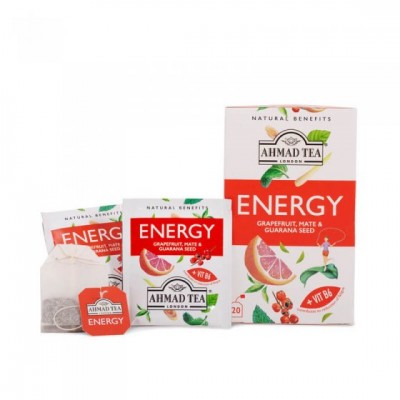 Ahmad Tea ENERGY Grapefruit, Mate a guarana 1,5g x 20 sáčků