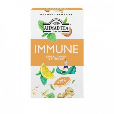 Ahmad Tea IMMUNE citron, zázvor a kurkuma 1,5g x 20 sáčků