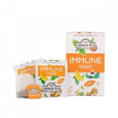 Ahmad Tea IMMUNE citron, zázvor a kurkuma 1,5g x 20 sáčků