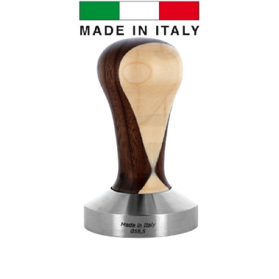 Tamper dřevo/nerez ořech/javor 58,5 mm