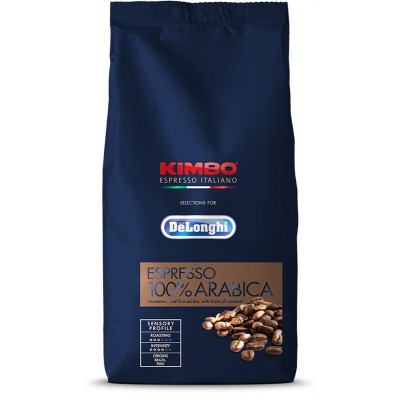DeLonghi Kimbo Espresso 100% Arabica zrnková káva 1 kg
