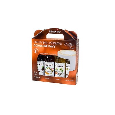 Monin Coffee Set sirupy 4 x 250 ML DÁRKOVÝ BOX