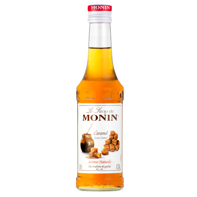 Monin sirup karamelový sirup na dochucení kávy v dárkovém setu