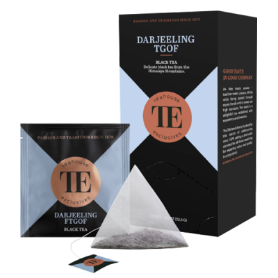 Teahouse Exclusives Darjeeling FTGOF černý čaj 20 pyramidových sáčků - hygienické balení
