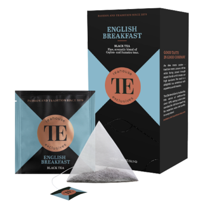 Teahouse Exclusives English Breakfast černý čaj 20 pyramidových sáčků