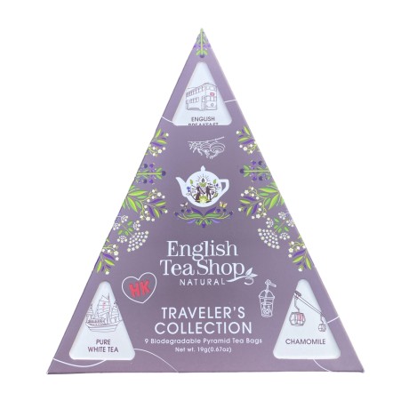 ETS cestovní balení fialový trojúhelník 9 pyramidových sáčků