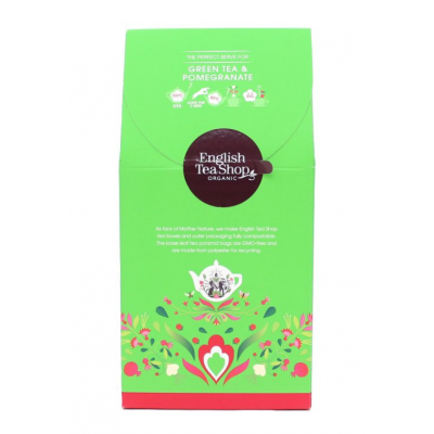 English tea shop Zelený čaj s granátovým jablkem 15 pyramidek