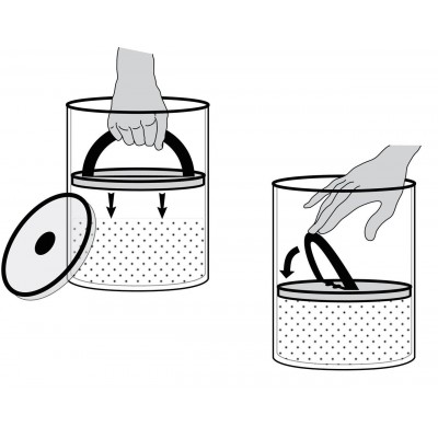 Vakuové dózy - nádoby AirScapes ® (chrom)