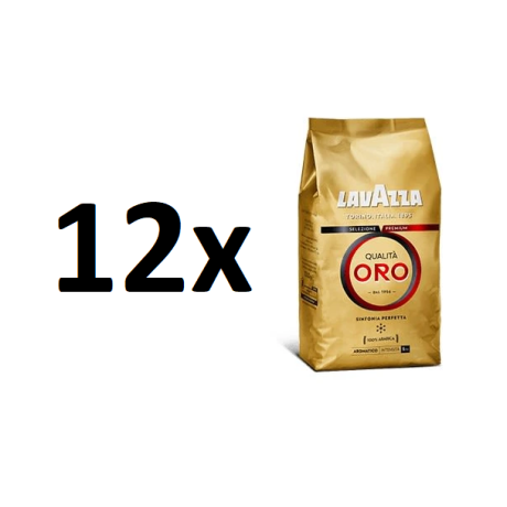 Lavazza Qualita Oro 1kg zrnková káva - Balení 12x1000g