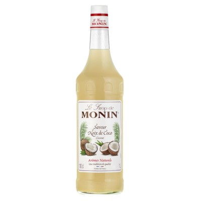 Monin Kokosový Sirup 1 l – Tropický kokosový sirup do koktejlů
