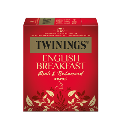 Twinings English Breakfast 10 sáčků - Tradiční anglický černý čaj