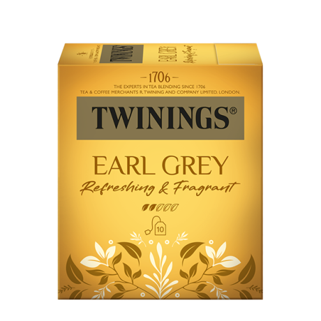 Twinings Earl Grey 10 sáčků po 2 gramech černého čaje