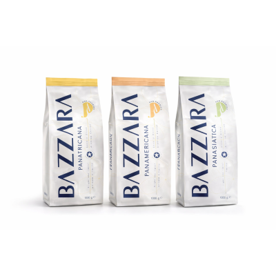Bazzara PanArabica 3x1 Kg zrnková káva - 3x1kg výběrové 100% arabiky