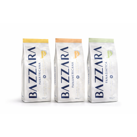 Bazzara PanArabica 3x1 Kg zrnková káva - 3x1kg výběrové 100% arabiky
