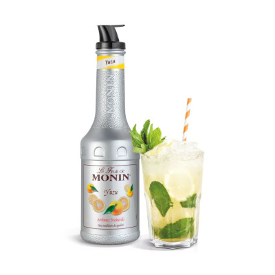 Monin pyré Yuzu 1 l – citrusové pyré na domácí limonády a koktejly