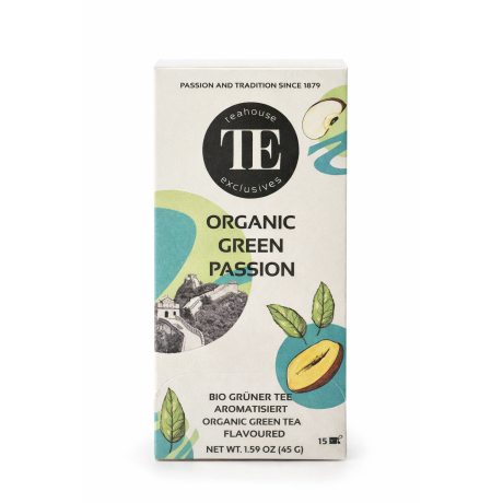 Teahouse Exclusives BIO Zelený čaj Passion 15 luxusních sáčků