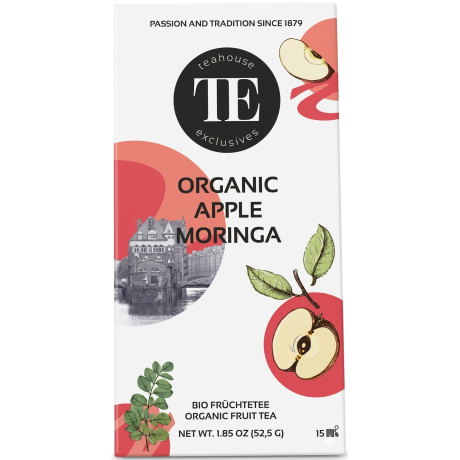 Teahouse Exclusives BIO Jablko Moringa ovocný čaj 15 luxusních sáčků