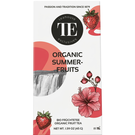 Teahouse Exclusives BIO Summer Fruit – ovocný čaj 15 luxusních sáčků
