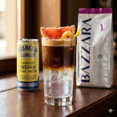 Franklin&Son Premium tonic 150ml Plech Espresso tonic s prémiovým tonice a pravou italskou kávou.