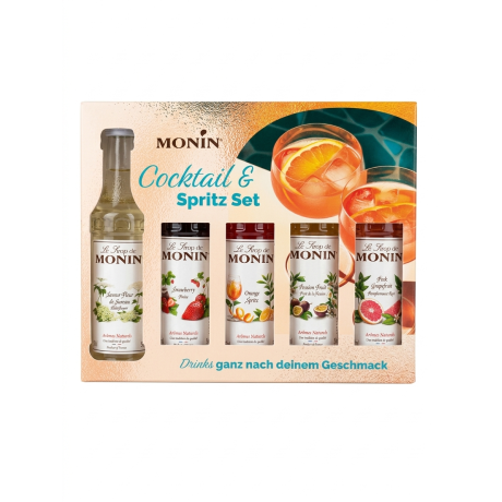 Monin Spritz & coctail box MINI sirupy 5 x 50 ML DÁRKOVÝ BOX