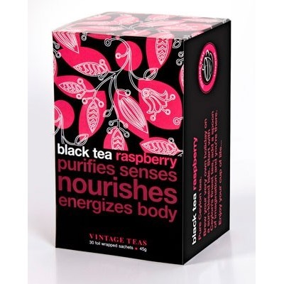 Vintage Teas Černý čaj maliny 30 x 1,5 g