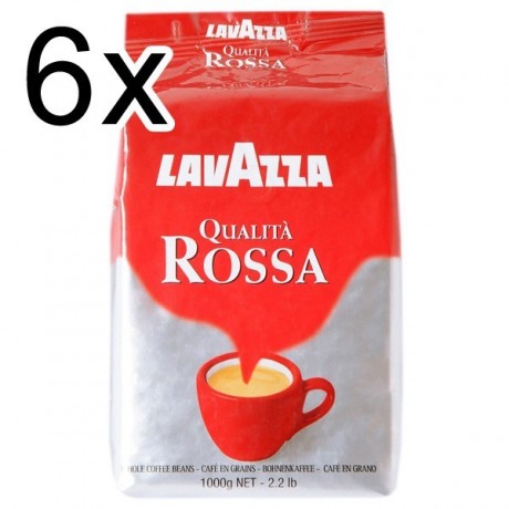 Lavazza Qualitá Rossa zrnková káva 6 x 1 kg
